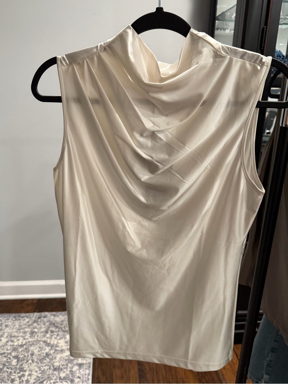 Lysse Sleeveless Cowl Neck Shell - Cream